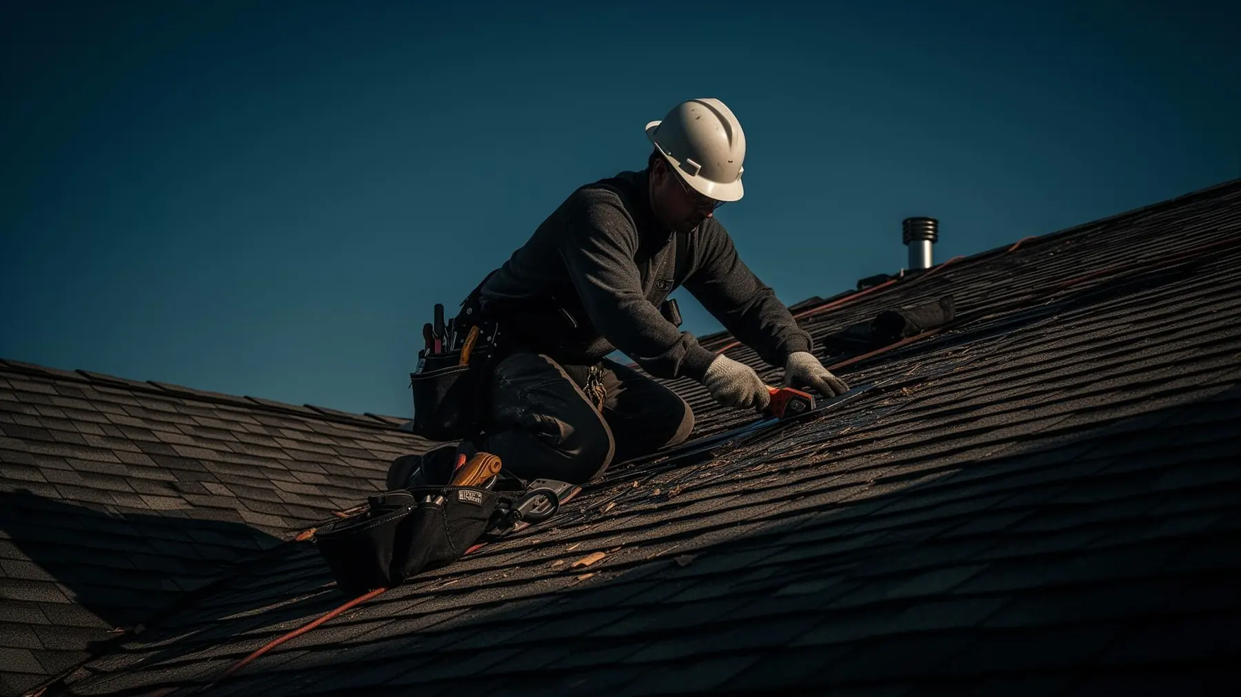 Venncorp roofing contractor installing a shingle roof in Maryland
